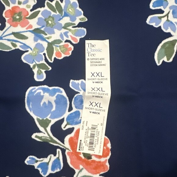 Croft and Barrow XXL womens NWT colorful floral The Classic Tee - Picture 7 of 12